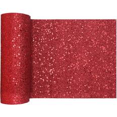 Goud Tafelkleden Santex Tafelloper op rol goud glitter 18 x 500 cm polyester