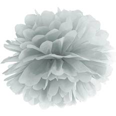 PartyDeco Pompon Di Carta Velina 25 cm Argento
