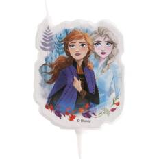 Frozen Decoraciones de Fiesta Dekora Vela Cumpleaños 2D Frozen Ll Plástico Cera de Parafina Sin Fragancia Mecha Libre de Plomo