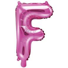 Roze Letterballonnen Vegaoo Folieballon Letter 'F' Donker Roze 35cm