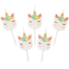 Cake Candles We Heart Unicorns 5-pack