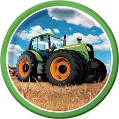 Creative Converting Traktor paptallerkner 8 stk