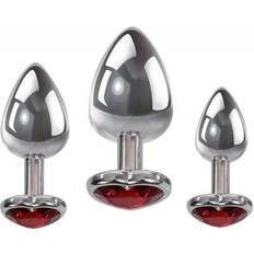 Eve plug Adam & Eve A&E Metall Buttplug Set Med Kristaller