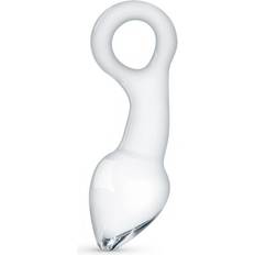 Glas Buttplug med Ring