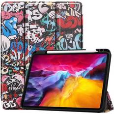 Ipad pro 11 2021 slim fit MTK iPad Pro 11 2021 Slim fit tri-fold fodral Graffiti