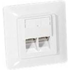 Equip Netværksudtag C5 8/8. Signalhvid