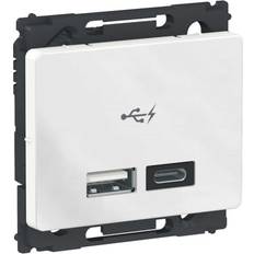 2 USB-porte Stikkontakter Schneider Electric 1017053900
