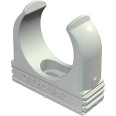 Pipe Clips OBO Bettermann Rørholdere for metriske rør M50 med hul for skruemontage op til Ø6mm polypropylen lysegrå (25 stk