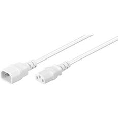 Vita Skarvsladdar MicroConnect Power Cord C13 C14 3m White