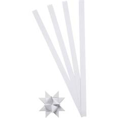 Stjernestrimler Creotime Stjernestrimler hvid Bredde 10 mm, diameter 4,5 cm 100 stk