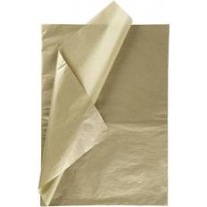 Silk & Crepe Papers Creotime Silkespapper, 50x70 cm, 14 g, 25 ark, guld