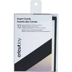 Argent Papiers Cricut Joy Insert Cards Black Silver Holographic 12 shests