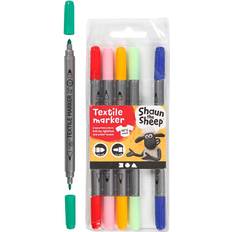 Tekstiilitussit Creativ Company Feutres Textile Double Pointe 6 pcs