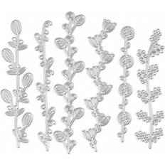 Creativ Company Skære- og prægeskabelon, blomsterranker, str. 143x123 mm, 1 stk