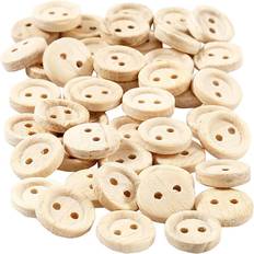 Napit Creativ Company Unlacquered Wooden Buttons Ref 403021