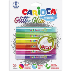 Colle Glitter CARIOCA Colla Colorata 10.5 ml Glitter 6 Pcs