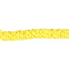 Lerperler Creotime Lerperle, diam. 5-6 mm, hulstr. 2 mm, gul, 145 stk. 1 streng