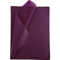 Lilla Silke- & Crepepapir Creativ Company Silkepapir 50x70 cm 14g 25 ark Bordeaux