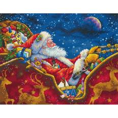 Dimensions Dimensions Gold Collection Counted Cross Stitch Kit 14"X11"-Santa's Midnight Ride (18 Count)