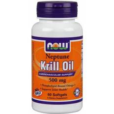 Gluteeniton Rasvahapot Now Foods Krill Oil 500 mg 60 Pcs