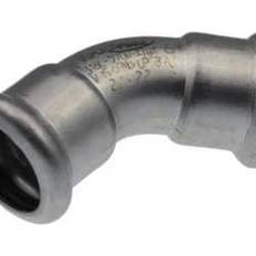 VSH bøjning 45° muffe/muffe 18 mm syrefast