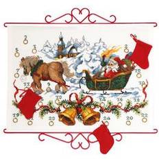Broderikits Handarbetskits Permin Broderikit Kalender Slädfärd