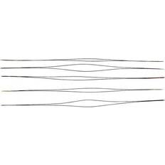 Creotime Beading Needle, L: 12 cm, thickness 0,25 mm, 5 pc/ 1 pack