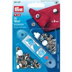 Argent Fermoirs pression Prym Snap Fasteners Anorak Silver 12 mm