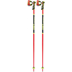 Leki WCR SL 3D Skistokke str. 130 cm leuchtrot neongelb