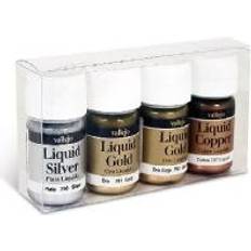 Wittmax Vallejo Model Color Set Liquid Gold (Set of 4)