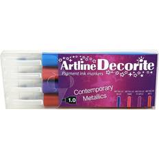 Artline 6 stk. Decorite bullet metallic 4-pack