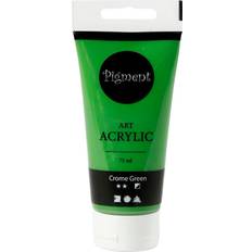 Creotime Pigment Art Acrylic Paint, semi opaque, crome green, 75 ml/ 1 bottle
