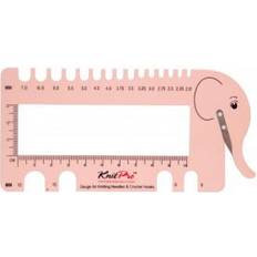 Jauges d'Aiguille Knitpro Aiguille À Tricoter Avec Coupe-Fil View Sizer Blush