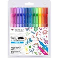 Tombow Marker penne Tombow Marker TwinTone Rainbow 0,3/0,8 (12)