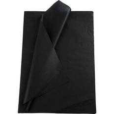 Svarte Silke- & kreppapir Creativ Company Tissue Paper, 50x70 cm, 17 g, black, 25 sheet/ 1 pack