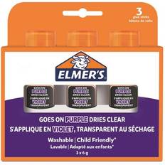 Lila Glitterlim Elmers 6 gram Disappearing Purple Glue stick 3-blister