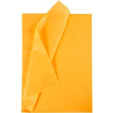 Gule Silke- & kreppapir Creativ Company Tissue Paper, 50x70 cm, 17 g, yellow, 25 sheet/ 1 pack