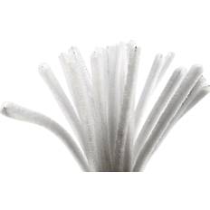 Piberensere Creativ Company Chenille Piberensere 9 mm Hvid 25 stk