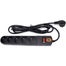 Power strip Orvaldi Power strip Orvaldi ORV5 surge protector 5 sockets 3m black (AP5-3M)