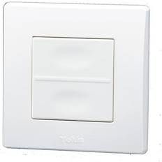 Yokis Elartikler Yokis batteritryk med 1 tryk hvid TLM1T45P