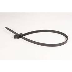 Schwarz Kabelbinder HellermannTyton Kabelbinder Q-Tie (L x B) 250 mm x 3.6 mm Q30LR-PA66-BK-C1 Farbe: Schwarz 100 St