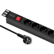 Qoltec Power strip for RACK 1U 16A. PDU. 6xFRENCH. 2m