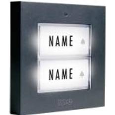 m-e modern-electronics KTB-2 A Bell panel backlit, incl. nameplate 2x Anthracite 12 V/1 A