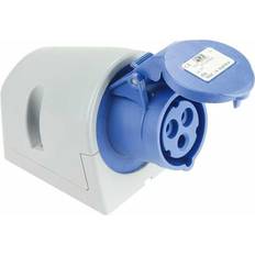 IP 20 CEE-Steckdosen PCE CEE-Wandsteckdose Turbo IP44 230V, 16A blau/grau, schraublos