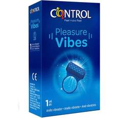 Control Cock Ring Pleasure Vibes Blue