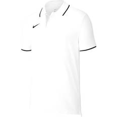 NIKE XS Polo Shirts NIKE Youth Boys Polo Team Club 19 SS - White/Black ( AJ1502-100)