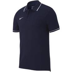 NIKE XS Polo Shirts NIKE Youth Boys Polo Team Club 19 SS - Obsidian/White (AJ1502-451)