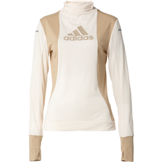 adidas Glam Blocked Long-Sleeve Top Women - Wonder White/Beige Tone