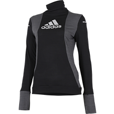 adidas Glam Blocked Long-Sleeve Top Women - Black/Grey Six