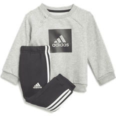 Adidas 3-stripes Fleece Jogger Set - Medium Grey Heather (GM8975)